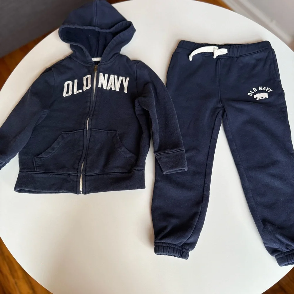 Old Navy Kids Navy Blue Hoodie and Joggers
